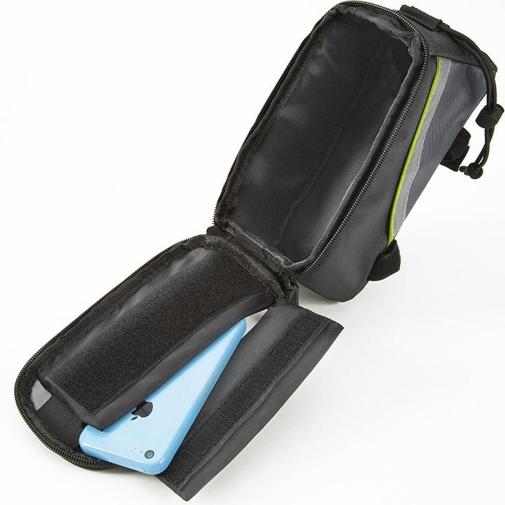 Produktbild tectake Fahrradtasche mit Rahmen-Befestigung für Smartphones (2.10 l, Rahmentasche)