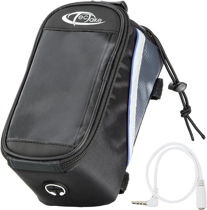 Produktbild tectake Fahrradtasche mit Rahmen-Befestigung für Smartphones (2.10 l, Rahmentasche)