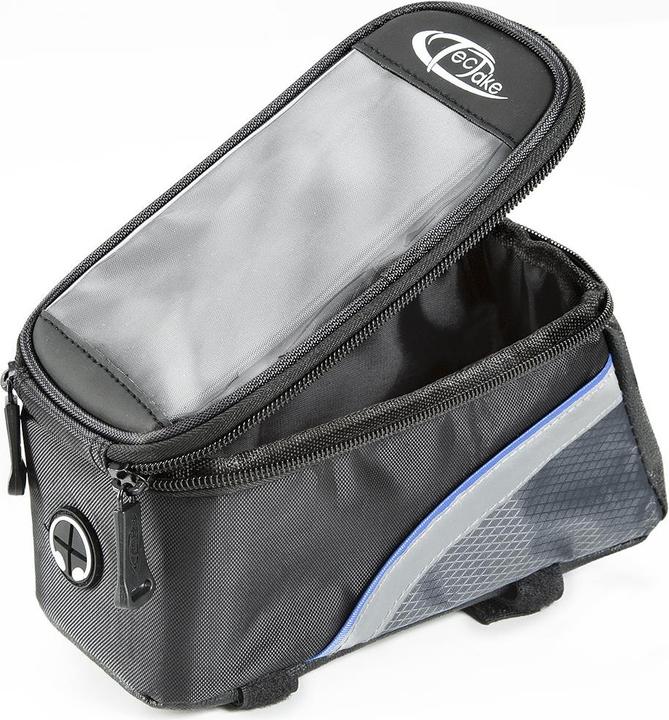 Produktbild tectake Fahrradtasche mit Rahmen-Befestigung für Smartphones (2.10 l, Rahmentasche)
