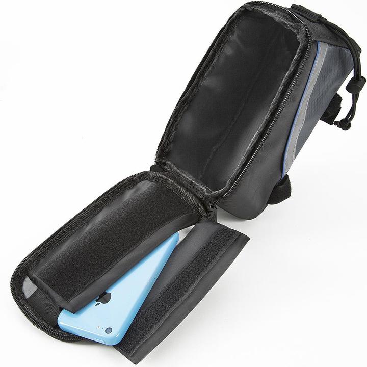 Produktbild tectake Fahrradtasche mit Rahmen-Befestigung für Smartphones (2.10 l, Rahmentasche)