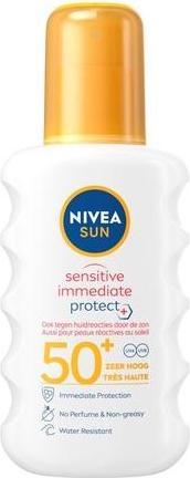 Immagine prodotto NIVEA Sun Sensitive Immediate Protect Spray solare SPF50 200ml (Spray solare, SPF 50, 200 ml)