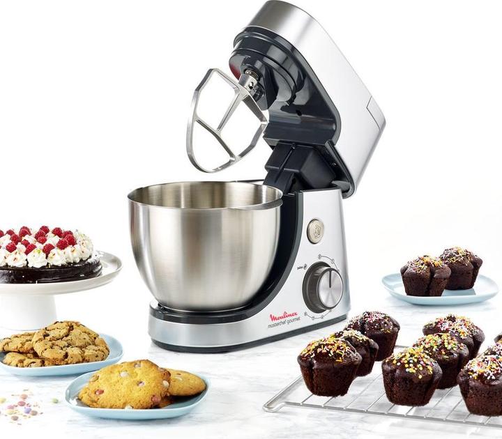 Produktbild Moulinex Masterchef Gourmet Stand Mixer 4,6l silver (1100 W)
