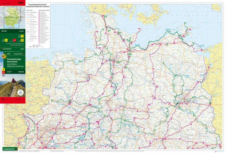 Produktbild Fernwanderwege Deutschland, Weitwanderk