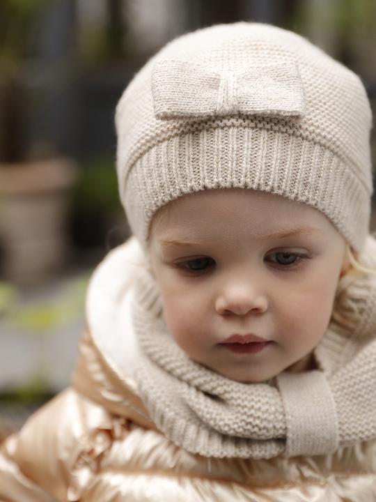 Immagine prodotto Vertbaudet Set da bambina: cappello, sciarpa rotonda e muffole