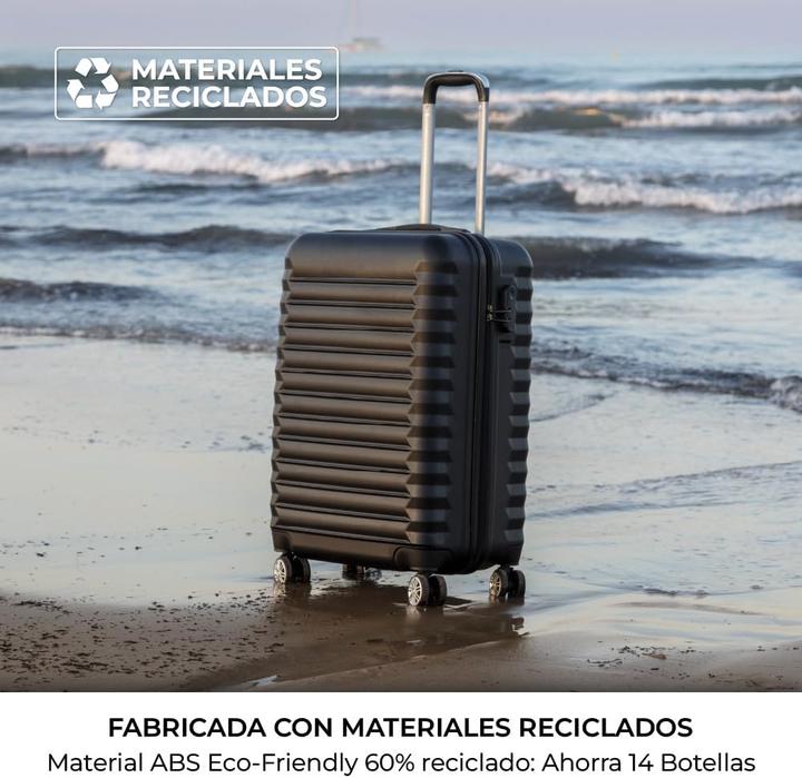 Immagine prodotto Numada Handgepäck Hartschalenkoffer Upfly mit 360°-Doppelrädern (34.50 l, Bagaglio a mano (fino a 50 litri))