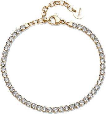 Brosway Vergoldetes Tennisarmband mit klaren Zirkonen Desideri Bei100