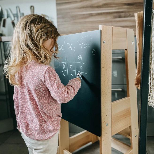 Actual product image Tissi Black board for learning tower Felix