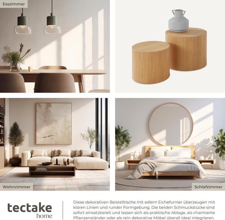 Image du produit tectake Danny (Ø 48 x 38 cm, Ø 38 x 32.5 cm)