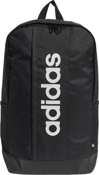 adidas LINEAR BACKPACK, Unisex Rucksack, black/black/white, 18.56 L - JD9556 (18.56 l)