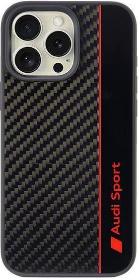Image du produit Audi Étui rigide en fibre de carbone pour iPhone 16 Pro Max 6.9" czarny/black AUS-TPUPCIP16PM-R8/D1-BK (Apple iPhone 16 Pro Max)