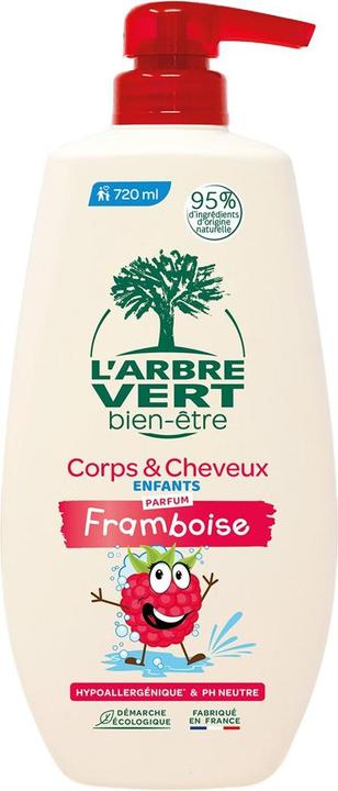 L'arbre vert Öko Shampoo & Dusche Kinder Himbeere