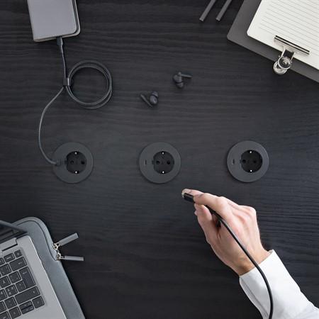 Produktbild Kondator Powerdot Midi - 1 El 1 USB-C PD Laddare, typ F (Schuko) Svart (1 x, CEE 7/3, 1.25 m)