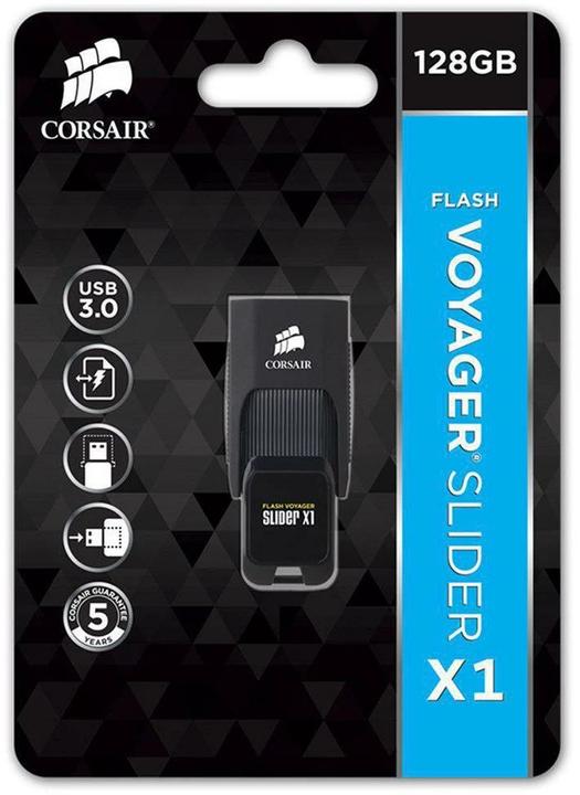 Produktbild Corsair Flash Voyager Slider X1 (128 GB, USB-A)