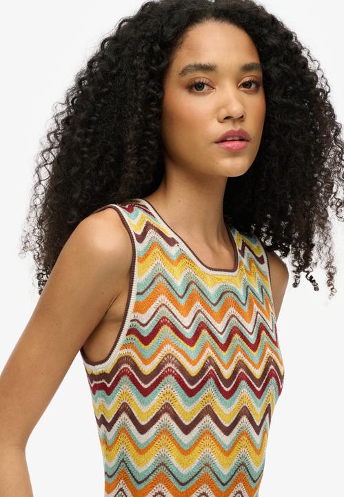 Produktbild Superdry Midi-Strickkleid mit Zickzackmuster (10)