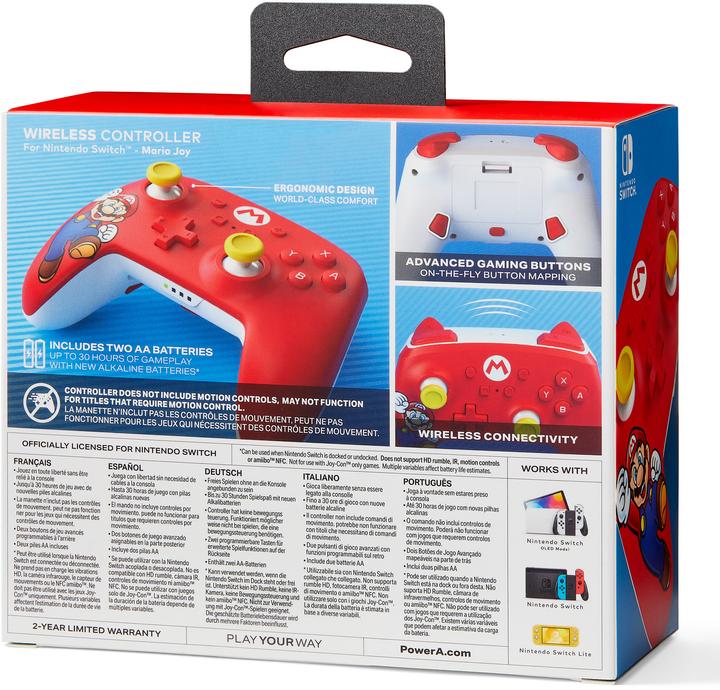 Actual product image PowerA Nintendo Switch Controller - Mario (Switch, Switch Lite, Switch OLED)