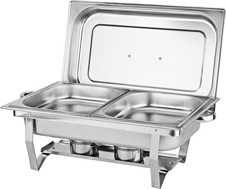 Werkstein Speisewärmer, Edelstahl Chafing, 9L, Warmhaltebehälter