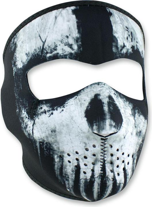 Produktbild ZAN Headgear maske komplett Neopren, Skull Ghost (Herren, Damen, One Size)
