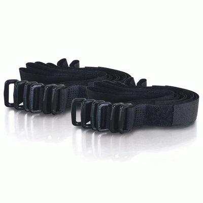 Immagine prodotto C2G 11in Hook / Loop Cable Management Straps - 12pk Black (Fascette in velcro, 280 mm, 12 pz.)