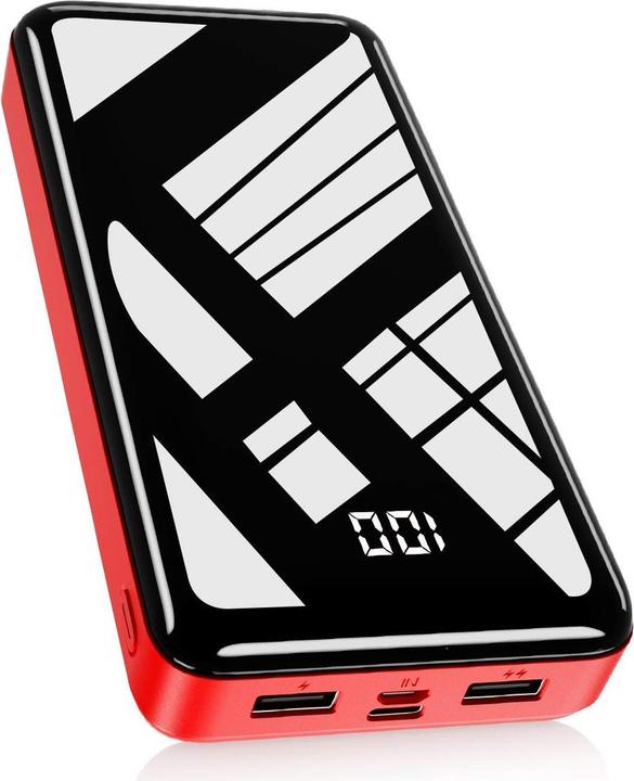 Produktbild Bextoo Powerbank 30000mAh, Rot (27000 mAh, 22.50 W, 22.50 Wh)
