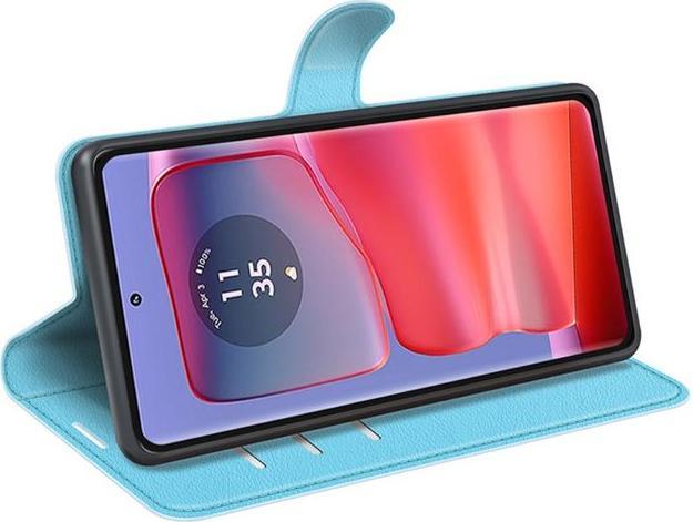 Produktbild MU Classic Litchi Leder Bookcover Series (Motorola Edge 50 Pro)