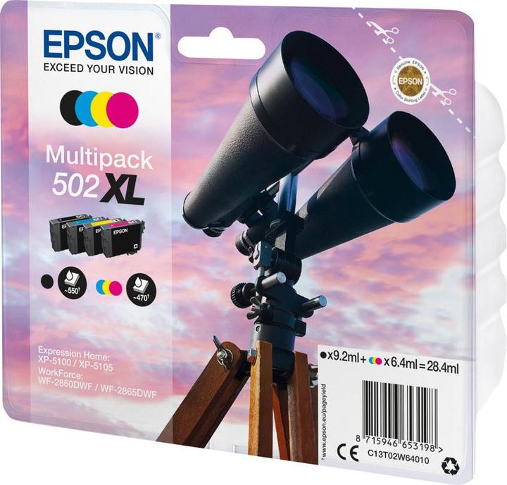 Image du produit Epson Multipack, 4couleurs, 502XL, EasyMail (CMJN)