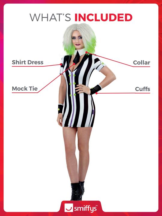 Produktbild Smiffys Beetlejuice Kostümkleid für Frauen (L)