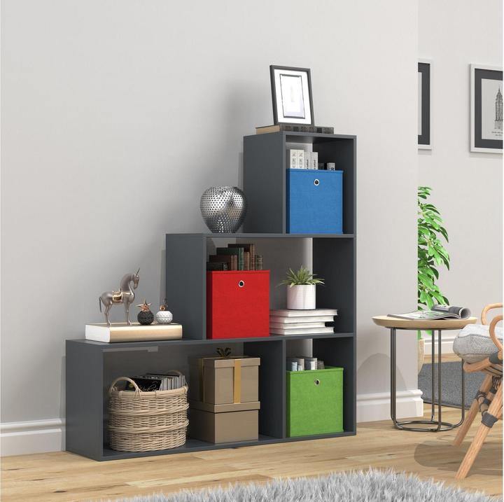 Image du produit VCM Étagère en bois Séparation de pièce Livres Dubila M (117 x 29 x 123 cm)