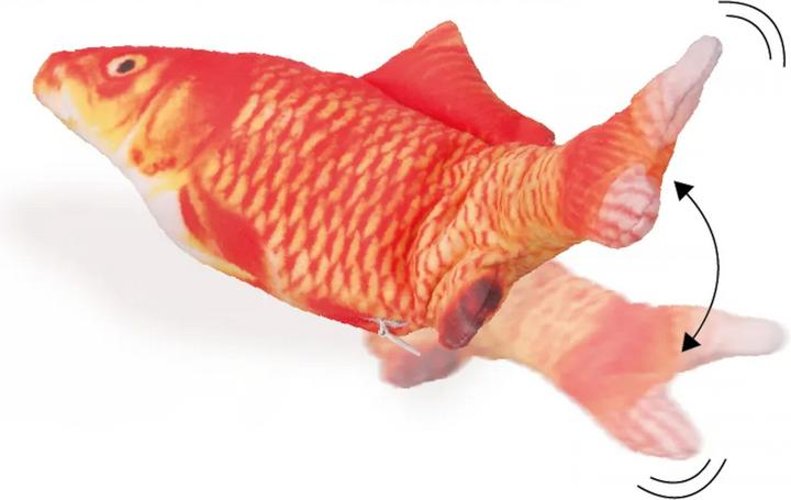 Actual product image Flamingo Cat toy, Flounder electric fish, orange - (540058517707) (Cat ball toy)