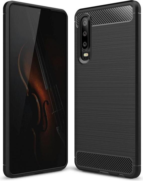 Produktbild Screenguard Huawei P30 Hülle Carbon Brushed Soft TPU (Huawei P30)