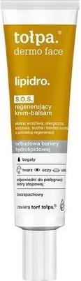 Image du produit Tolpa Topa Dermo Face Lipidro Crème-Baume Sos riche et régénérante pour le visage, les yeux et les lèvres (40 ml)