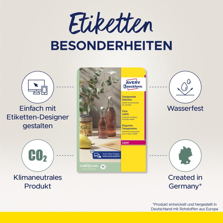 Produktbild Avery Kristallfertige Etiketten