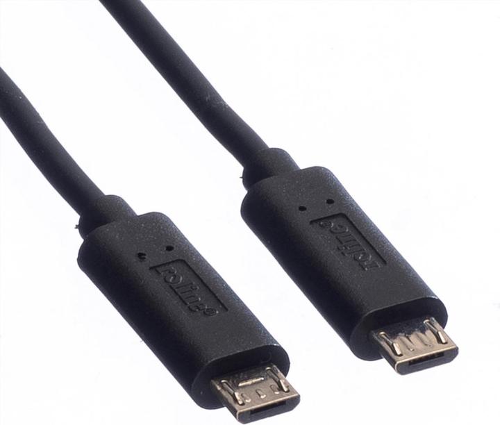 Image du produit Roline Câble de chargement USB (0.30 m, USB 2.0)