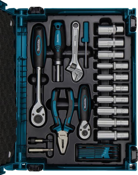 Actual product image Makita Hand tool set, 87 pcs incl. MakPac (87 pieces)