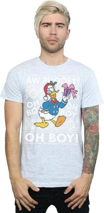 Immagine prodotto Disney Donald Duck Christmas Fair Isle Maglietta Uomo (XL)
