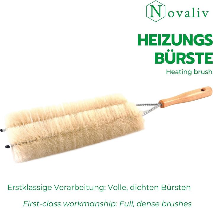 Produktbild Novaliv Heizkörperbürste Rippenheizkörper Heizungsbürste Heizkörper Reinigungsbürste 47x14cm IDEAL a (1 Stk.)