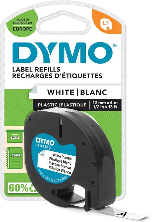 Dymo S0721660 Kunststoffband (1.20 cm, Weiss)