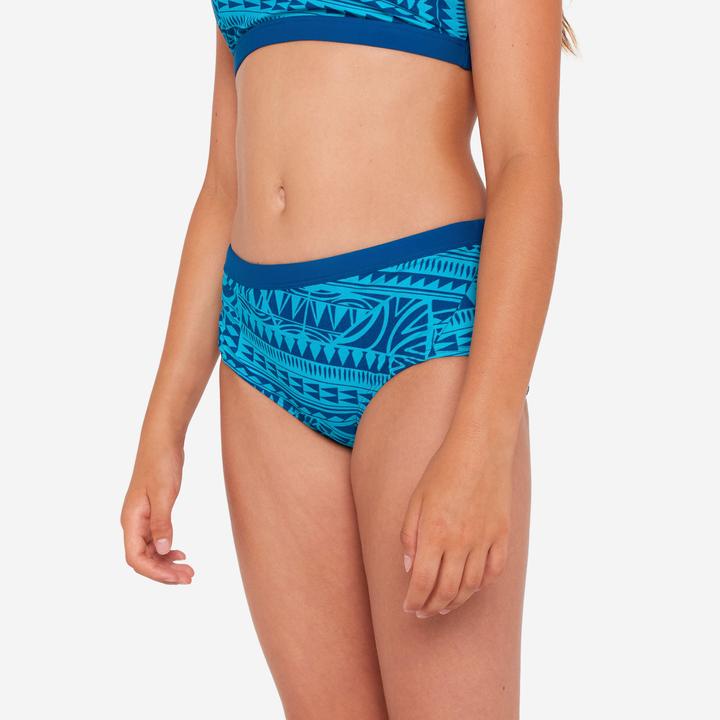 Image du produit Nabaiji Bas de maillot de bain natation Fille - 500 Kamyleon fatu bleu turquoise