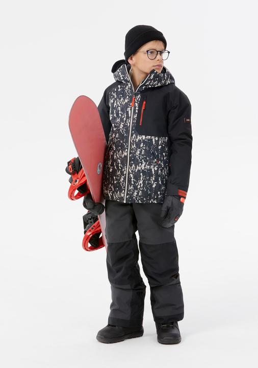 Produktbild Wedze Snowboardjacke Kinder - SNB 500 Camouflage schwarz (128)