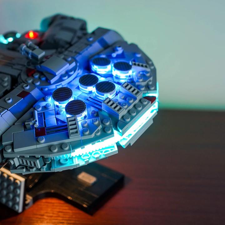 Actual product image BrickBling LED light set for LEGO Star Wars: Millennium Falcon (75375) incl. remote control