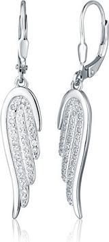 Image du produit JVD - Silver dangle earrings Angel wing with zircons SVLE2542XJ6BI00