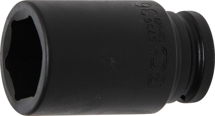 BGS Kraft-Steckschlüssel-Einsatz Sechskant, tief Antrieb Innenvierkant 20 mm (3/4") SW 36 mm (36 mm)