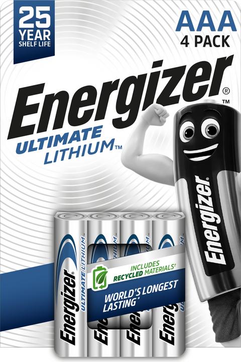 Energizer Ultimate Lithium (4 pz., AAA, 1150 mAh)