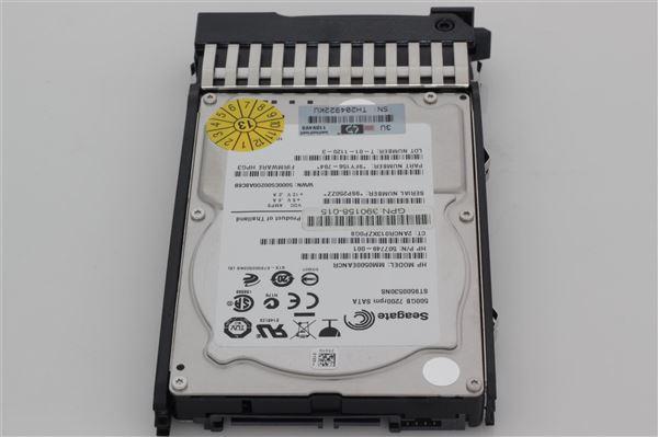 Produktbild HPE HP Server Zubehör Festplatte (2.5" SFF) SATA 500GB (507750-B21) (0.50 TB, 2.5")
