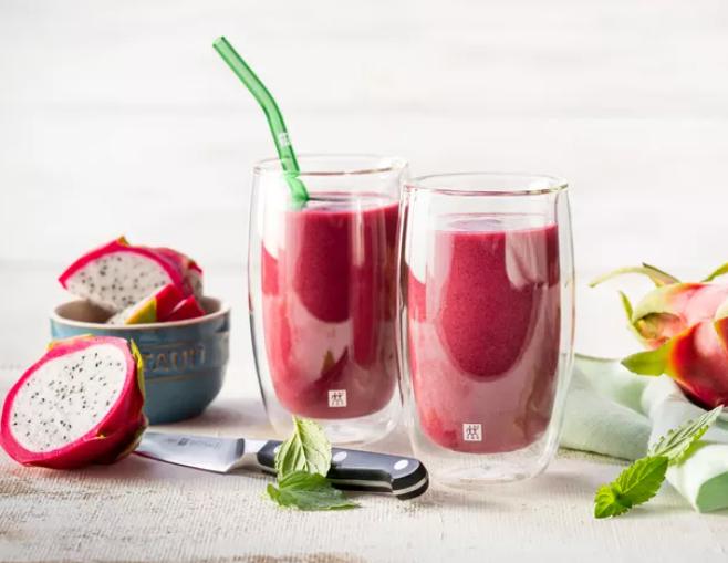 Produktbild Zwilling Strohhalme Glas farbig gebogen 4er Set, + Reinigungsbürste (4 x)