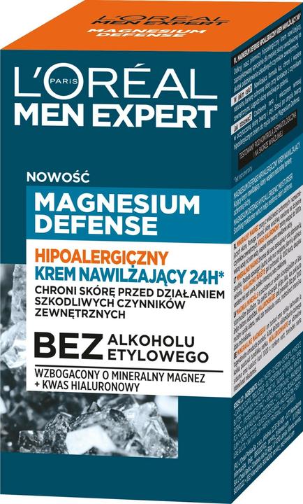Produktbild L'Oréal Paris L'Oreal Men Expert Magnesium Defense Hypoallergenic Moisturizer 50Ml (50 ml, 24h Creme)
