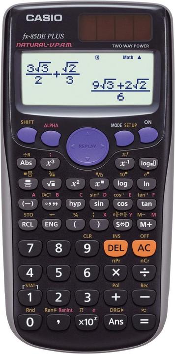 Produktbild Casio FX-85DE Plus (Solarzellen, Batterien)
