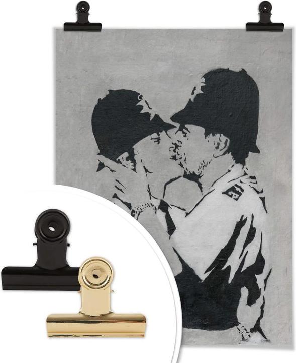 Produktbild Trenddeko Kissing Policemen (50 x 60 cm)
