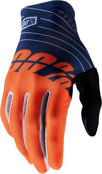 100% 100 Percent Herren Celium Navy/Orange Lg Handschuh für besondere Anlässe, Azul Y Naranja, M (L)