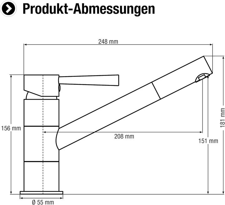Produktbild Cornat Fuerte Spültischarmatur
