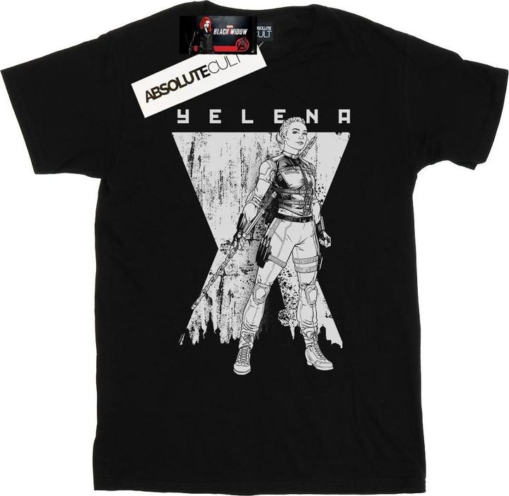 Black Widow Film Yelena Romanoff Mono Baumwolle Boyfriend TShirt